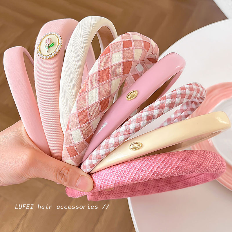 粉色发箍少女可爱韩国网红发卡高颅顶洗脸防滑头箍2025年新款头饰,饰品/流行首饰/时尚饰品新,发饰,淘宝优惠券,粉丝福利购,淘宝优惠卷