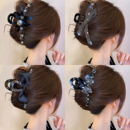 黑色高级感蝴蝶结抓夹女夏大号2025年新款 发夹后脑勺鲨鱼夹子头饰