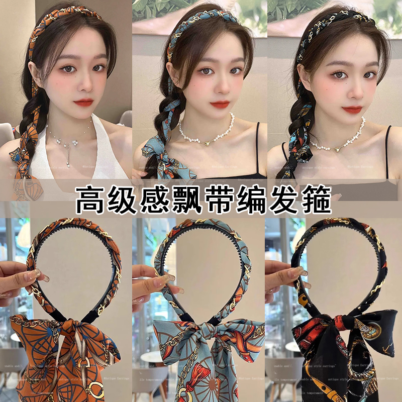 复古气质编发发箍女高级感