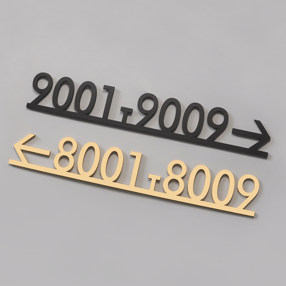 定制楼层数字指示牌亚克力高挡