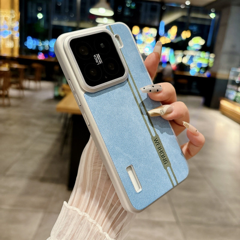 适用小米17promax手机壳xiaomi17电镀拼接布纹mi17pro素皮miui超薄max保护壳十七por时尚p皮质pmax磁吸pr0max