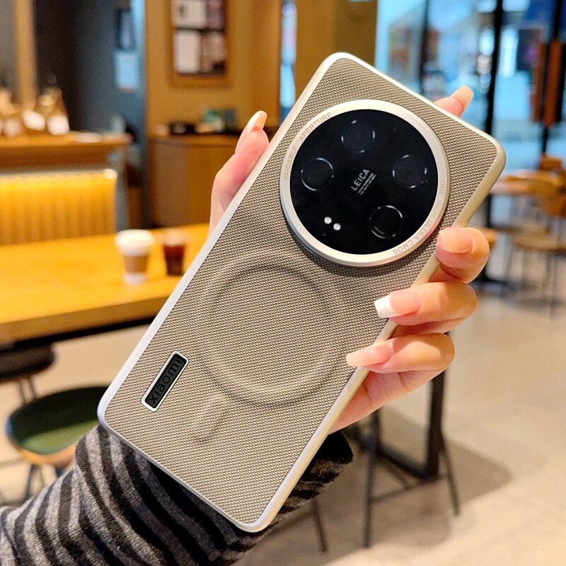 适用小米15ultra手机壳xiaomi15电镀钻石纹素皮mi15pro防摔m15p保护壳十五u超薄uitra皮质por磁吸utral新品5g