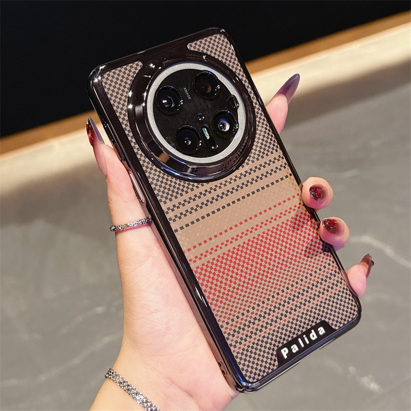 适用华为mate70手机壳meta60pro十轻奢电镀m50加纤维纹meat40全包镜头保护壳por+个性mat防摔matt美特pra男女