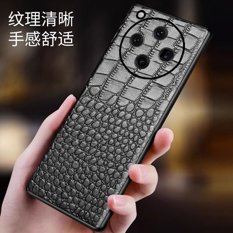适用oppofindx8手机壳findx8pro高端商务真皮oppox8u全包保护壳x8ultra超薄硅胶uitra牛皮纹opopfindx男p新款