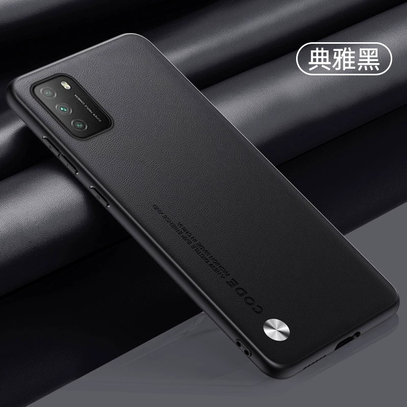适用小米pocom3手机壳xiaomi poco m3简约素皮p0c0m3全包镜头保护套M2010J19CG超薄皮质pcoo防摔case散热新款