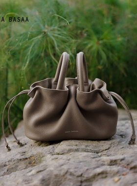 DREA BASAA半山流线包Flow系列小号女包单肩斜挎包腋下真皮水桶包