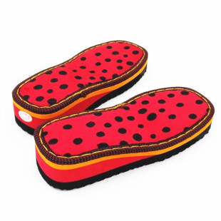 孺子牛厚女神丝面女士高跟坡跟手工毛线橡胶泡沫拖鞋底毛绒面包邮