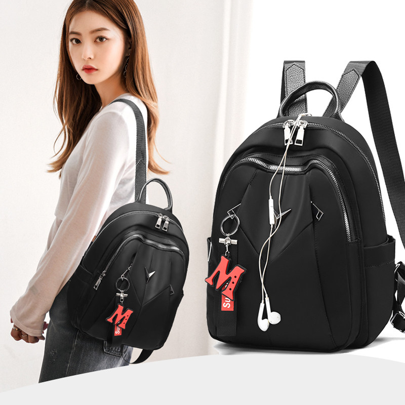 女士牛津布双肩包2022新款女时尚超火包包上班族女式轻便双肩背包