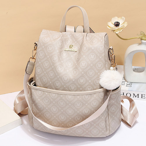 防盗双肩包女士通勤洋气