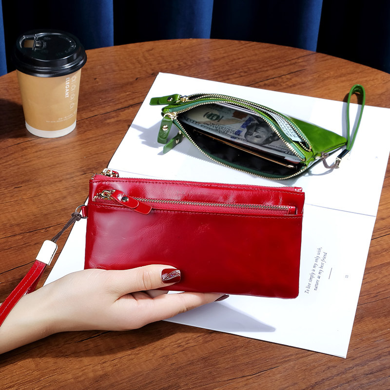 2025新款真皮小手包超薄钱包纯牛皮小巧轻便手拎零钱包放手机大钞,箱包皮具/热销女包/男包,手拿包,淘宝优惠券,粉丝福利购,淘宝优惠卷