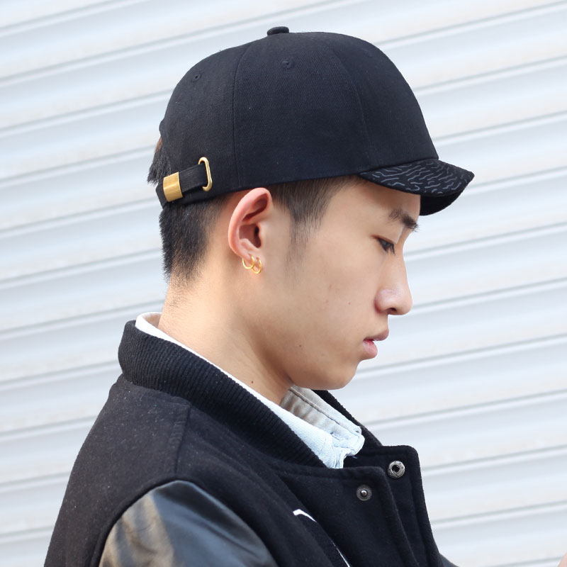 硬顶短帽檐小沿短沿复古鸭舌帽潮