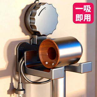 吸盘吹风机支架适用于戴森飞科小米松下夏普置物架卫生间电吹风架