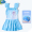 Blue Princess Anna two-piece set (swimsuit+cap)