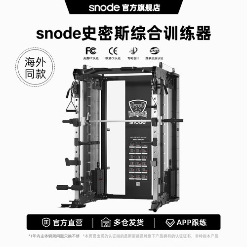 斯诺德铸铁配重块多功能龙门架