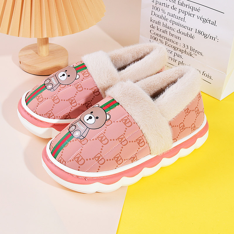 路路佳旗舰店冬季包跟棉拖鞋男女居家保暖舒适防滑PU防水棉拖鞋,居家布艺,居家棉拖/棉鞋,淘宝优惠券,粉丝福利购,淘宝优惠卷