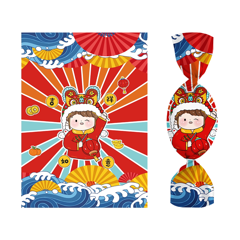 展艺牛轧糖自封袋包装纸机封