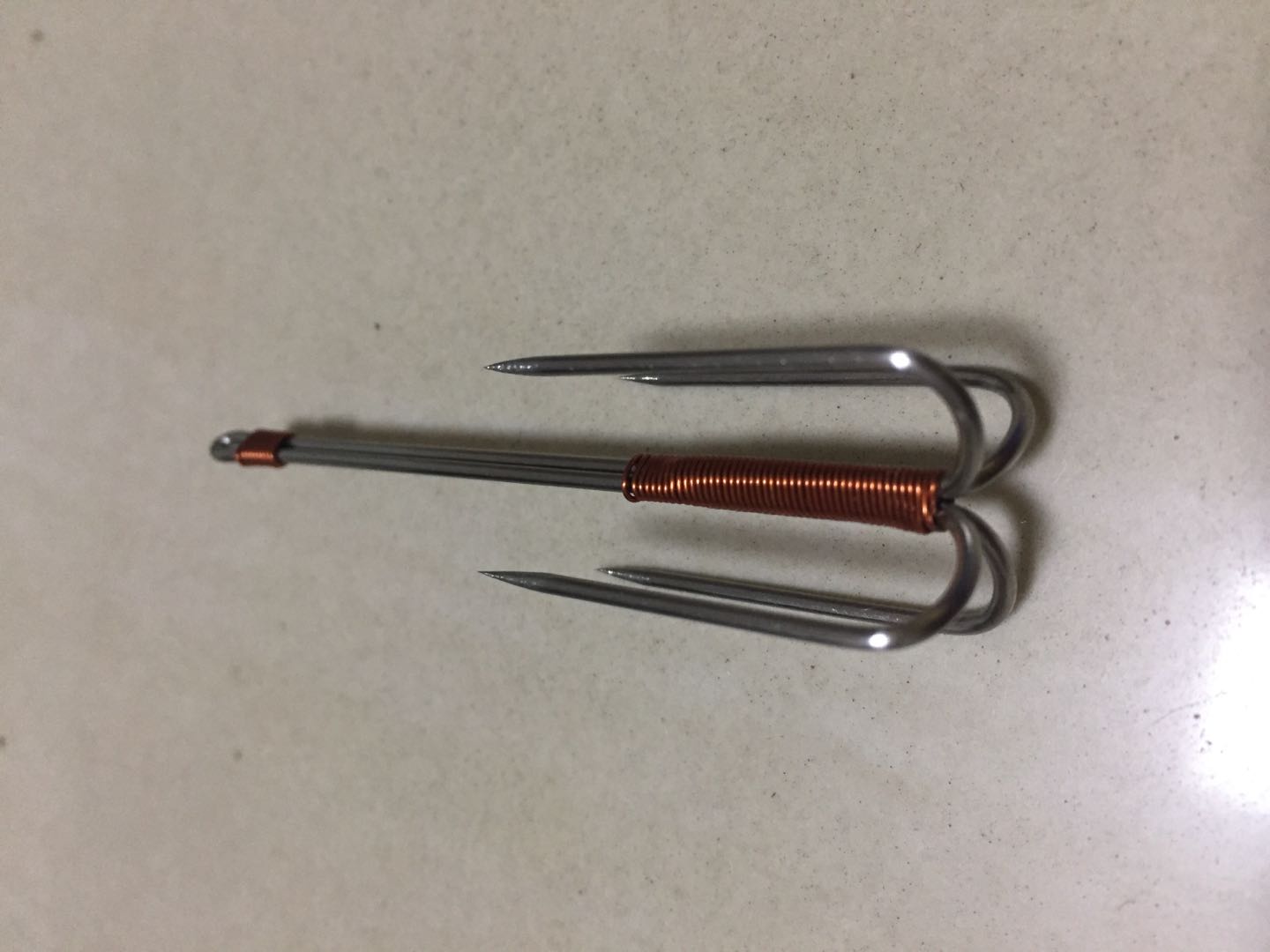 自制纯手工滩涂鱼跳跳鱼钩高硬度碳钢锋利五金钓鱼工具垂钓弯钩