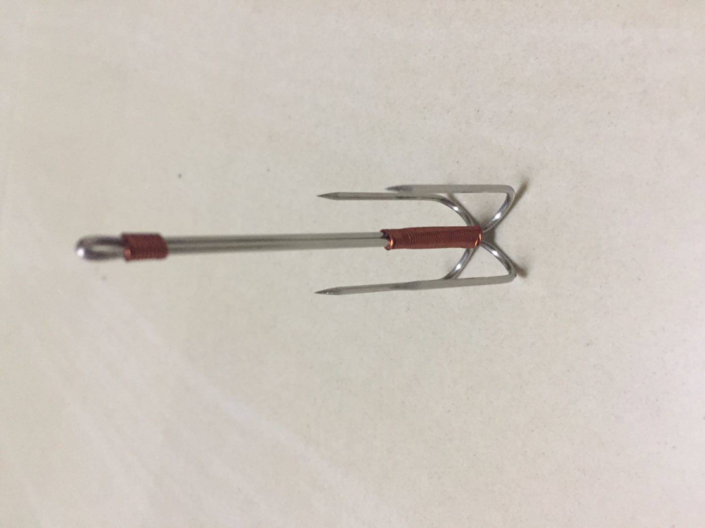 304不锈钢纯手工滩涂鱼跳跳鱼钩专用串钩五金钓鱼工具垂钓弯钩