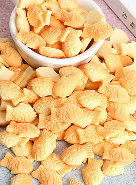 仿真稠鱼烧树脂配件 奶油胶滴胶diy手机壳材料包套装配件小鱼发饰