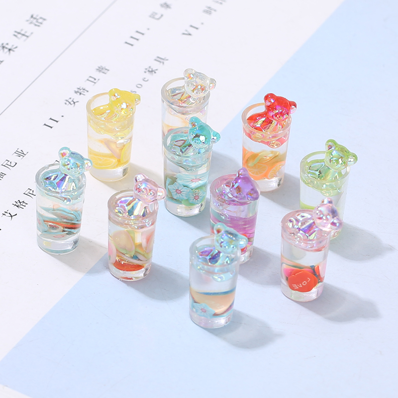 俏妮妮树脂小熊水果杯