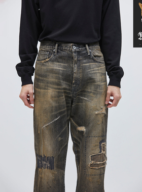 NEIGHBORHOOD WASHED DENIM DP BASIC PANTS水洗做旧休闲长裤25SS