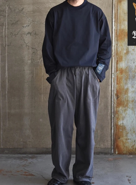 N.HOOLYWOOD FR TRACK PANTS 日产重磅水洗帆布工裤休闲长裤25SS