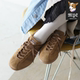 绒面革舒适百搭薄底休闲板鞋 阿迪达斯adidas TOBACCO JP9651