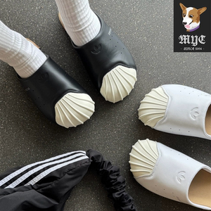 Adidas阿迪达斯ADIMULE SUPERSTAR 黑白贝壳头一脚蹬拖鞋 LC0411