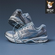 GEL KAYANO 亚瑟士Asics 男女银色复古运动休闲跑步鞋 1202A056