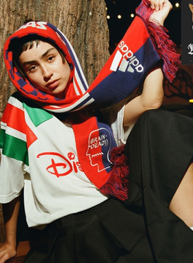 adidas Originals x Brain Dead x Disney 联名款男女足球运动T恤
