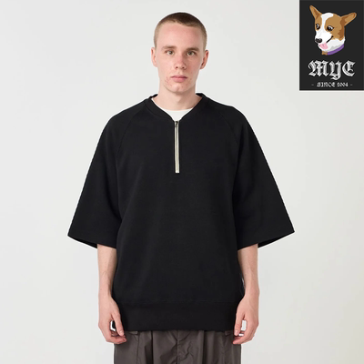 NANAMICA Harf Zip Sweat 半拉链宽松短袖卫衣运动衫 26SS