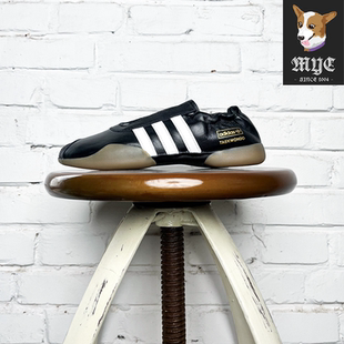 阿迪达斯Adidas MEI 黑色系带休闲训练跆拳道薄底鞋 TAEKWONDO