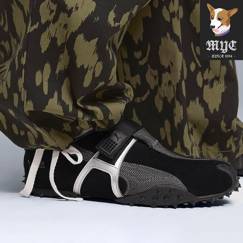 彪马PUMA RPT-2 黑色网布拼接低帮魔术贴耐磨厚底休闲鞋