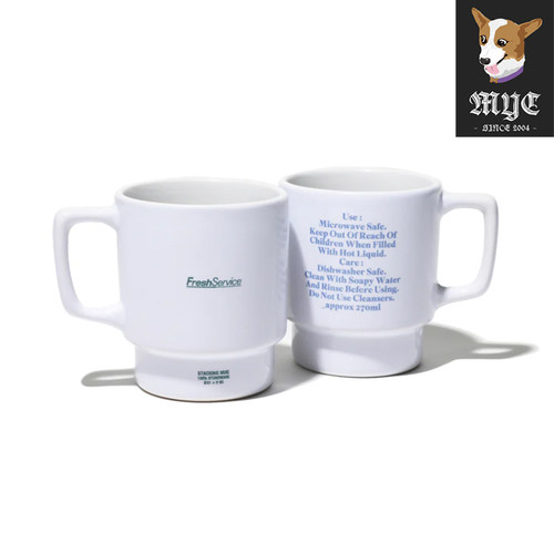 FRESHSERVICE STACKING MUG 字母堆叠印花水杯马克杯 24AW