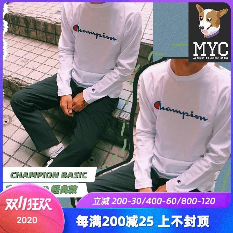 [ MYC ] Champion Basic letter LOGO Classic style Long sleeve TeeC3-J426-010in the Sportswear/Casual Clothing , Sports Sweater/Pullover  category - from Buy2taobao.com to provide professional Taobao agent buy service
