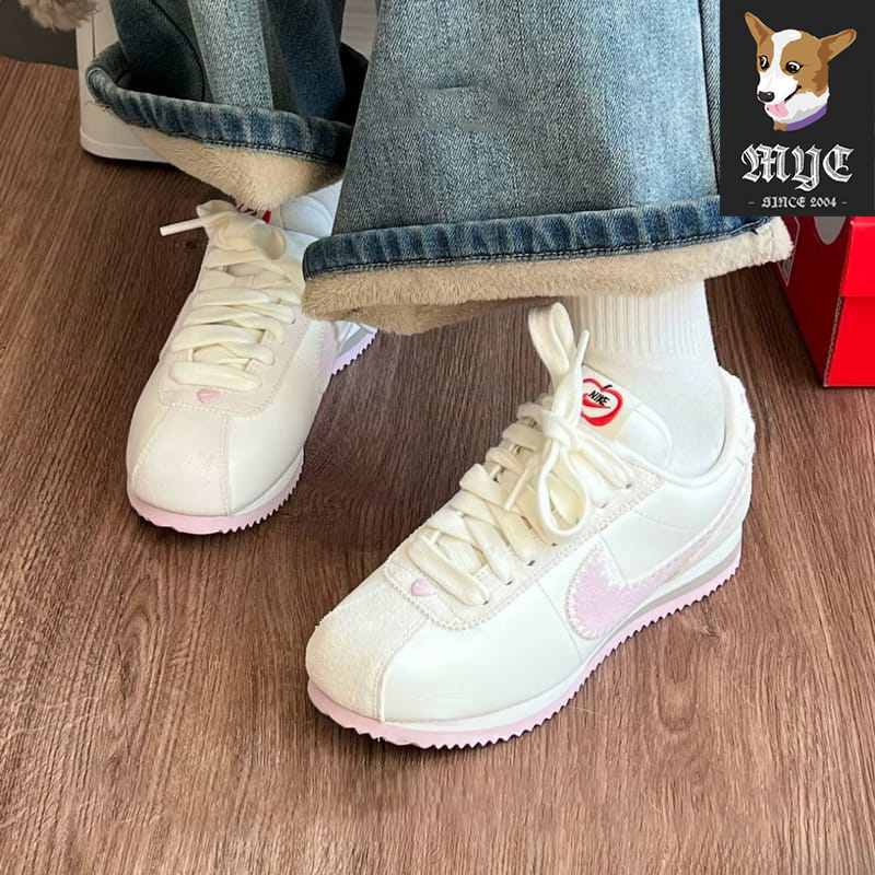耐克NIKE Cortez Valentine's Day 情人节粉白爱心休闲复古阿甘鞋,运动鞋new,运动休闲鞋,淘宝优惠券,粉丝福利购,淘宝优惠卷