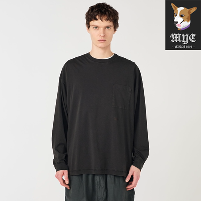 NANAMICA纯色男女宽松长袖T恤