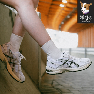 亚瑟士Asics 1130 男女复古低帮透气白灰运动跑步休闲鞋 GEL