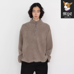 马海毛抓绒保暖套头衫 NANAMICA Sweater Pullover 卫衣男女23AW