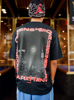 耐克Jordan x AWAKE NY 联名款印花T恤连帽卫衣外套上衣 IB7289