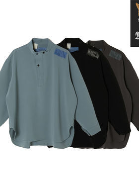 N.HOOLYWOOD STAND COLLAR SHIRT 廓形立领机能长袖衬衫24FW