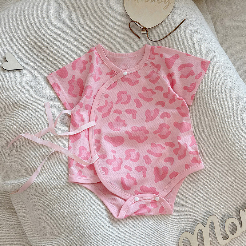 夏季婴儿短袖蝴蝶衣男女宝宝儿童新生儿纯棉爬服包屁衣2025哈睡衣