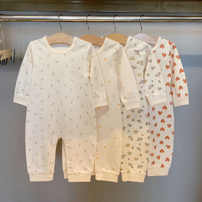 歆歆贝长袖哈衣纯棉春秋