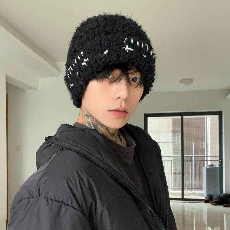 2025新款高克重手工钩针韩系百搭毛线针织帽子男冬保暖护耳大头围,服饰配件/皮带/帽子/围巾,帽子,淘宝优惠券,粉丝福利购,淘宝优惠卷