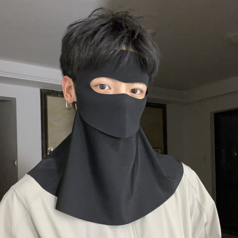全面防晒面罩护肩颈护全脸全防护运动骑车遮脸护脸防尘户外护脖男