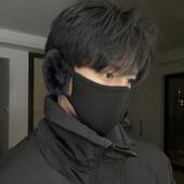 2024新款 冬季 防寒透气口罩男户外保暖加厚防风防尘面罩耳套一体潮