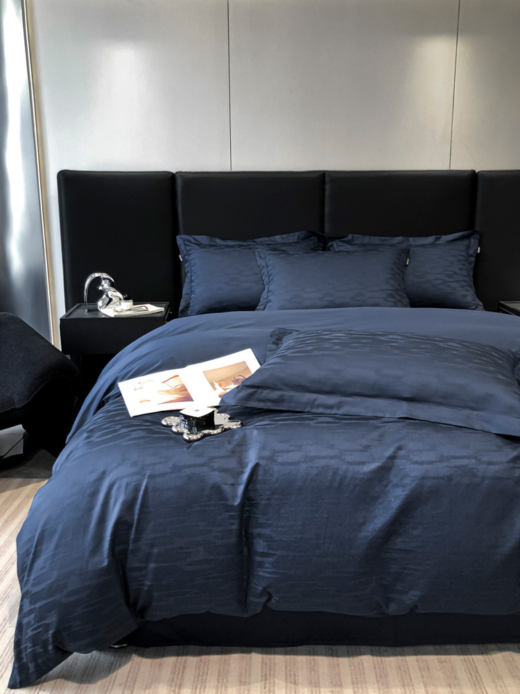 100支长绒棉纯棉全棉被套四件套