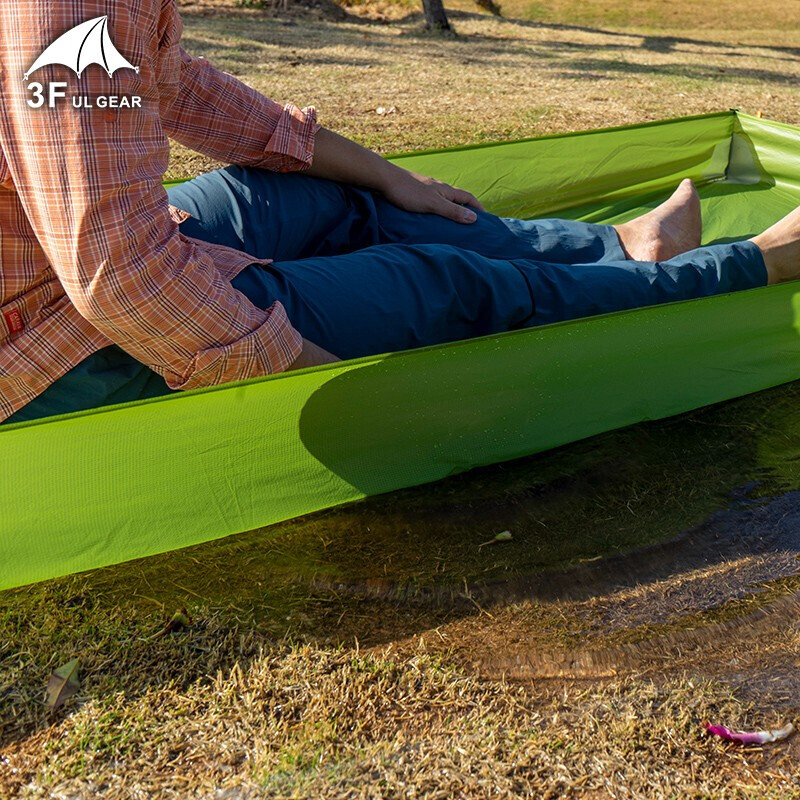 三峰出户外轻量15D涂硅澡盆底地布地垫户外野餐露营地席防水防潮2