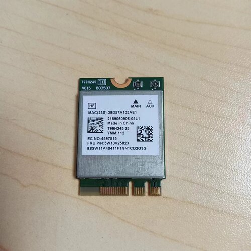 ThinkPad V14 V15 G4 L15 G2 E16 G2无线网卡 蓝牙模块5W10V25823
