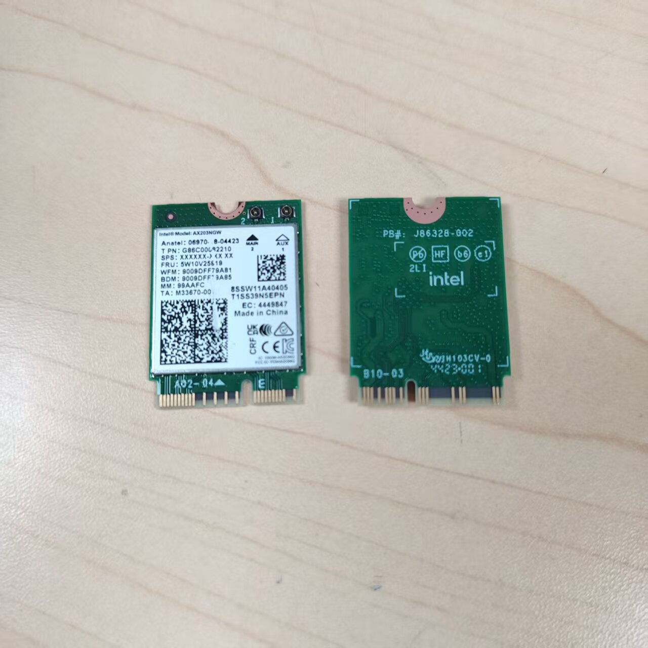 适用于 联想 Intel AX203NGW无线网卡 蓝牙模块 WIFI 5W10V25819